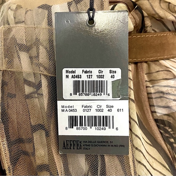 BNWT Alberta Ferretti Runway Collection Silk Belted Maxi-Dress, IT 40 US 4 - Picture 15 of 16